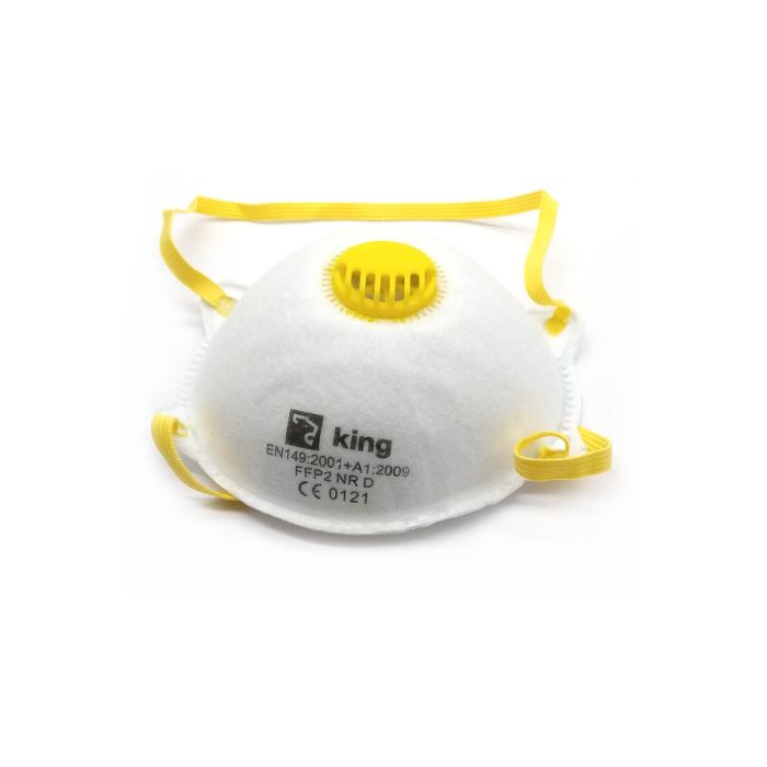 RESPIRATOR JEDNOKRATNI ŠKOLJKA FFP2 S DIŠNIM VENTILOM KING