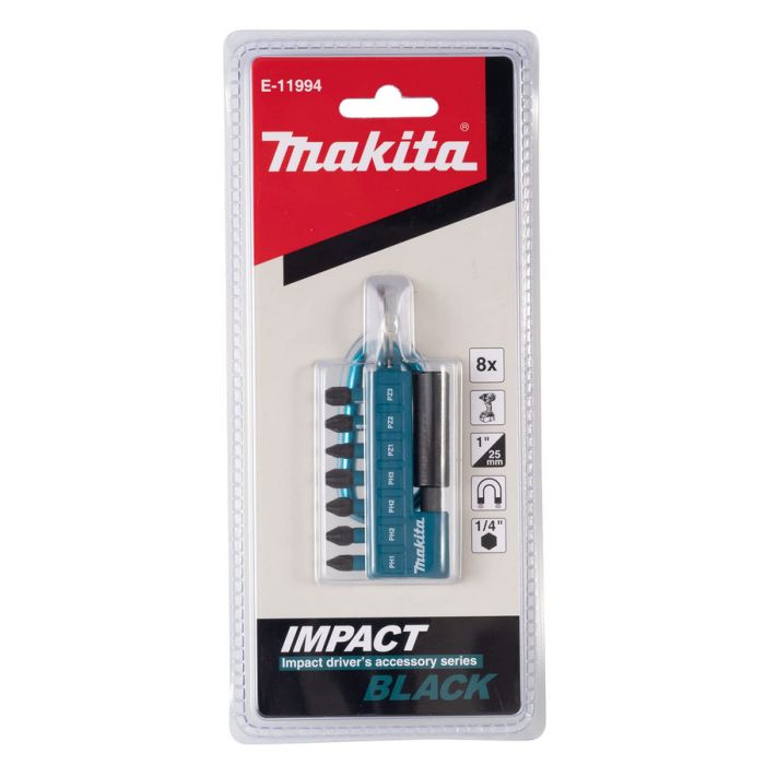 SET BITOVA IMPACT  BLACK E-11994 8-DIJELNA MAKITA